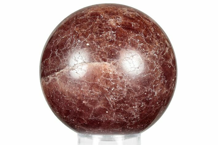 Polished Strawberry Quartz Sphere - Brazil #359863